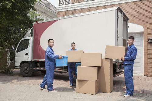 Removal team preparing a residential move in Notting Hill