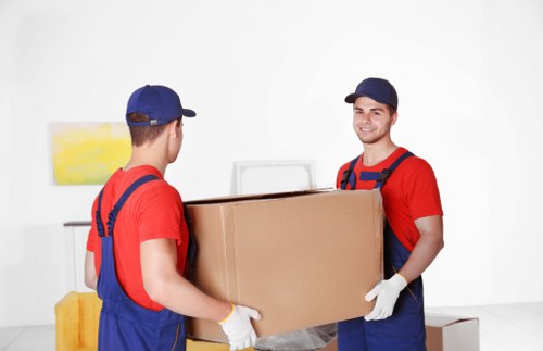 Furniture removal service working near a Notting Hill townhouse and shared access