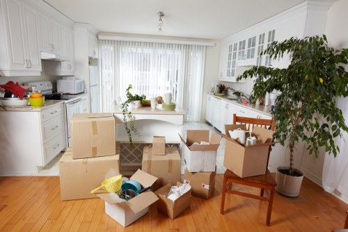 Van and driver supporting a small home move in Notting Hill