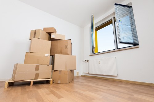 Careful loading of boxes and furniture for a Notting Hill move
