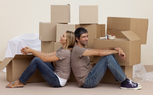 Moving day preparation for a Notting Hill property