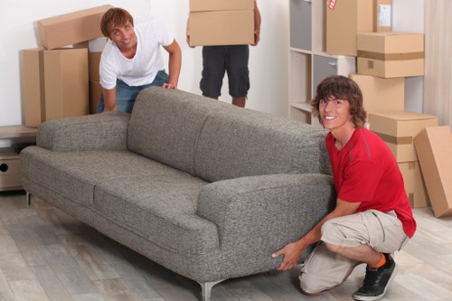 Commercial man and van delivery service in Notting Hill